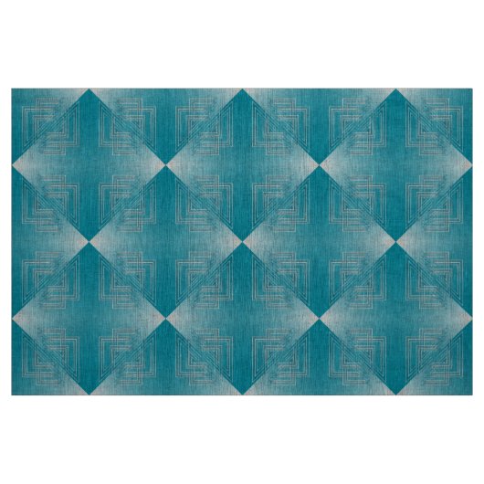 Turkoois opaal wit stof (Fat Quarter)