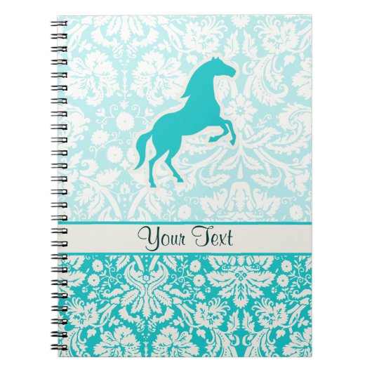 Turkoois Paard Notitieboek (Voorkant)
