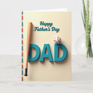 Turkoois Papa Illustratiekaart Kaart