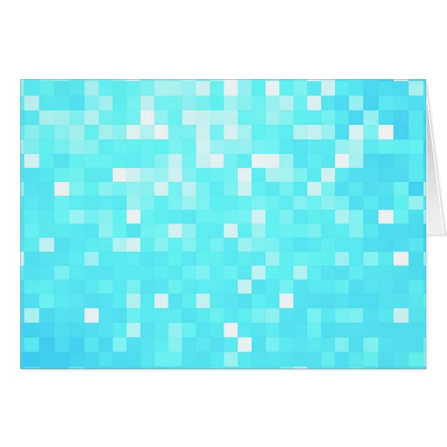 Turkoois-pixelsprankeling (Voorkant Horizontaal)