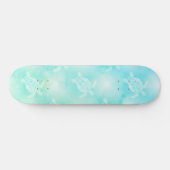 Turkoois Schildpadden Patroon Tropisch Kust Persoonlijk Skateboard (Horizontaal)