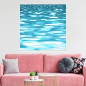 Turkoois schittering canvas afdruk (Insitu (Woonkamer))