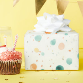 Turkoois tangerine Stippen Cadeaupapier