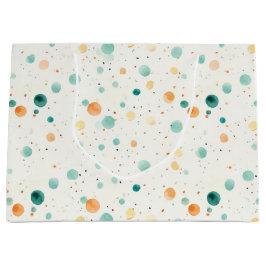 Turkoois tangerine Stippen Groot Cadeauzakje