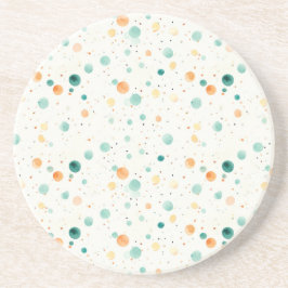 Turkoois tangerine Stippen Zandsteen Onderzetter