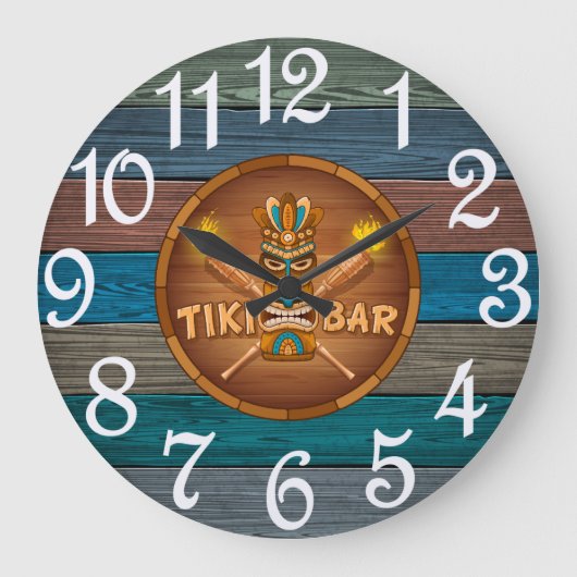 Turkoois Tiki Bar Grote Klok (Voorkant)
