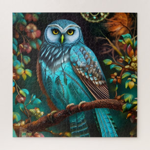 Turkoois uil legpuzzel