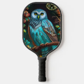 Turkoois uil pickleball paddle (Voorkant)
