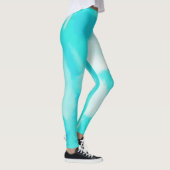 Turkoois verfspatten leggings (Rechts)