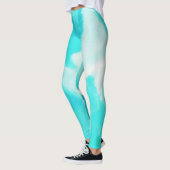 Turkoois verfspatten leggings (Links)