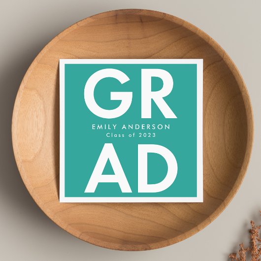 Turkoois | Vet Afstudeerder Afstuderen Servet