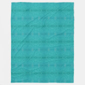 Turkoois waterpatroon fleece deken (Voorkant)