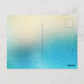 Turkoois Wit Aqua Blauw Strand Zeester Briefkaart (Achterkant)