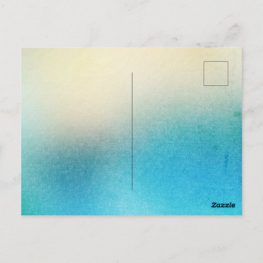 Turkoois Wit Aqua Blauw Strand Zeester Briefkaart (Achterkant)