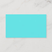 Turkoois Witte Strepen & QR Code & Social Media Ic Visitekaartje (Achterkant)