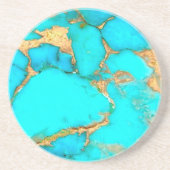 turkoois zandsteen onderzetter (Voorkant)