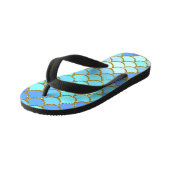 Turkoois Zeemeermin Schalen Kinder Teenslippers (Schuin)