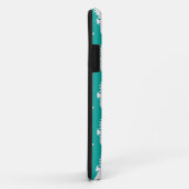 Turkoois Zeepaardje Patroon 1 Case-Mate iPhone Case (Achterkant/rechts)