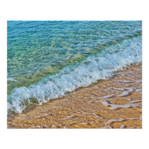 Turkoois zeewater perfect poster
