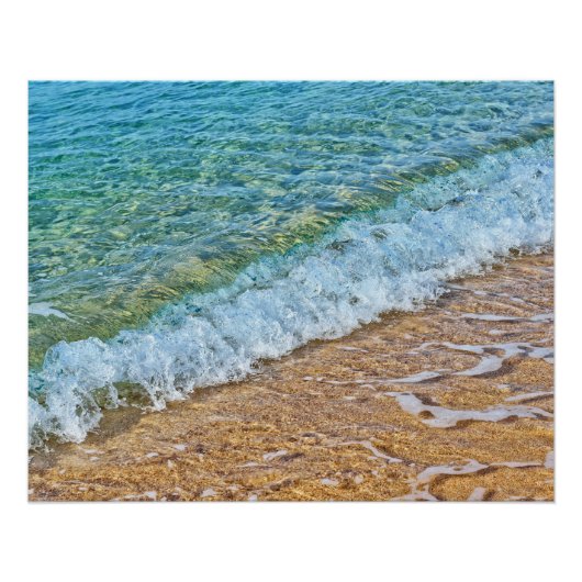Turkoois zeewater perfect poster (Voorkant)