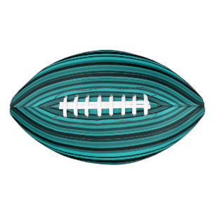 Turkoois Zwarte Strepen Voetbal American Football