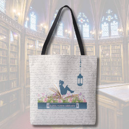 Turkooisblauwe Boekliefhebbers Ontsnappen Schouder Tote Bag