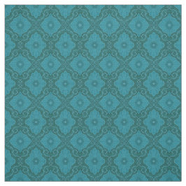 "Turkooisbloemen" floraal arabesque patroon Stof
