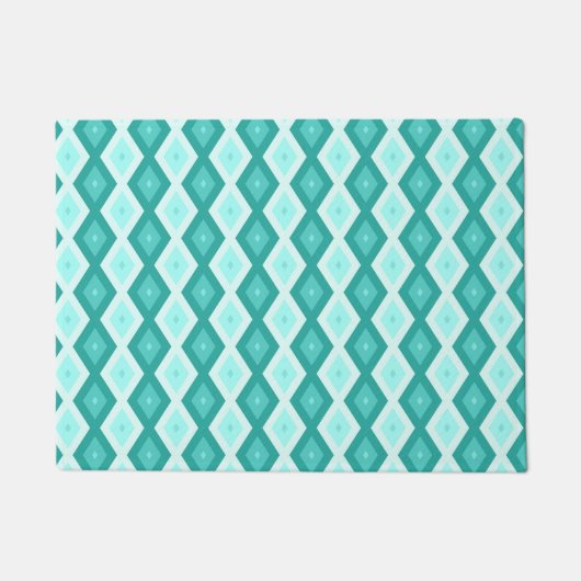 Turkooisdiamantpatroon Deurmat (Voorkant)