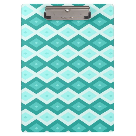 Turkooisdiamantpatroon Klembord (Voorkant)
