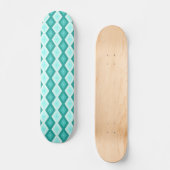Turkooisdiamantpatroon Persoonlijk Skateboard (Voorkant)