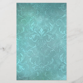  turkooise damask briefpapier