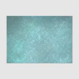  turkooise damask tissuepapier