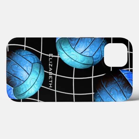 turkooise damvolleybal met vball net Case-Mate iPhone case (Achterkant (horizontaal))