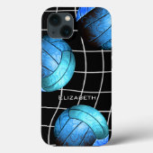 turkooise damvolleybal met vball net Case-Mate iPhone case (Achterkant)