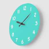 Turkooise en Witte Aantallen Grote Klok (Hoek)