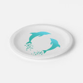 Turkooise het Springen Dolfijn met het Bord van (Gekanteld)