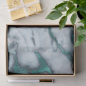 turkooise marmer stone textuur tissuepapier (Geschenk)