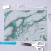 turkooise marmer stone textuur tissuepapier (Craft)
