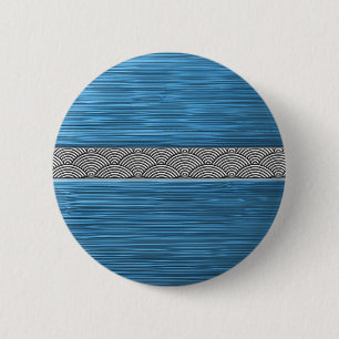 turkooise seigai ronde button 5,7 cm