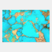 turkooise stone foto inpakpapier vel (Voorkant 2)