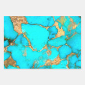 turkooise stone foto inpakpapier vel (Voorkant)