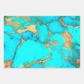 turkooise stone foto inpakpapier vel (Voorkant 3)