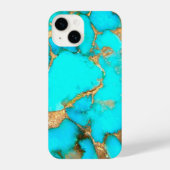 turkooise stone foto iPhone hoesje (Achterkant)