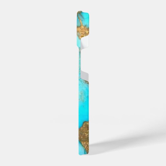 turkooise stone foto iPhone hoesje (Linkerkant)