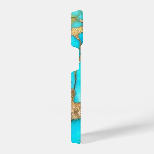 turkooise stone foto iPhone hoesje (Rechterkant)