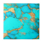 turkooise stone foto tegeltje (Voorkant)