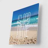 Turkooise Water van het Strand van de Tijd van het Vierkante Klok (Hoek)