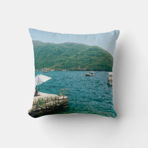 Turkooise wateren van Perast - Montenegro Kussen