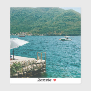 Turkooise wateren van Perast - Montenegro Sticker