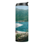 Turkooise wateren van Perast - Montenegro Thermosbeker (Gedraaid links)